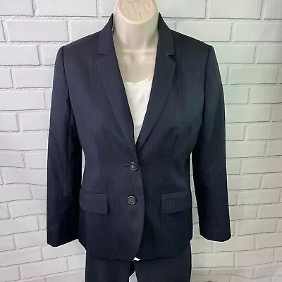 J Crew Womens Size 2P 1035 Super 120s Wool Black Campbell Blazer Work Office C1 • $39.99