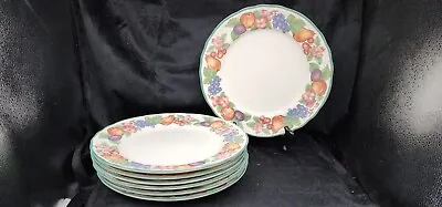 Epoch Market Day Dinner Plates Set Of 7 • $69.95