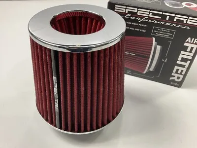 Spectre 8132L High Flow Cold Air Intake Air Filter - 3 /3.5 /4  Inlet 5.5  Tall • $34.99