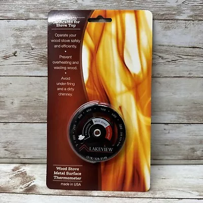 New Condar WoodSaver Stove Top Thermometer 3-16 Magnetic 0-800°F 0-425°C - READ • $19