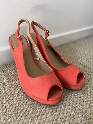 £3.99 • Buy Fiore At Matalan Coral Wedge Shoe Size 4 / 37