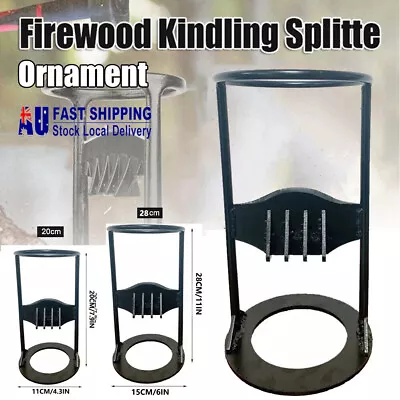 Firewood Kindling Splitter Cracker Ornament Log Wood Cutter Home Decor Xmas Gift • $28.99