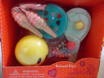 Battat Our Generation Backyard Play Set Frisbee Ball Rope Fits American Girl NIB • $21.83