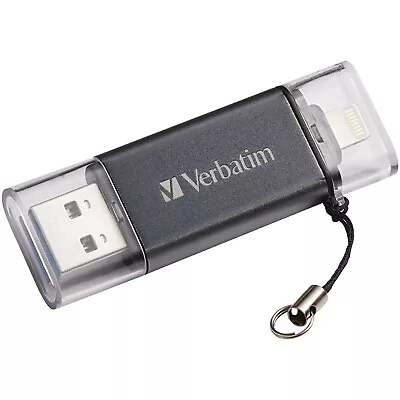 VERBATIM 49301 IStore 'n' Go USB 3.0 Flash Drive With Lightning Connector (64GB) • $33.82