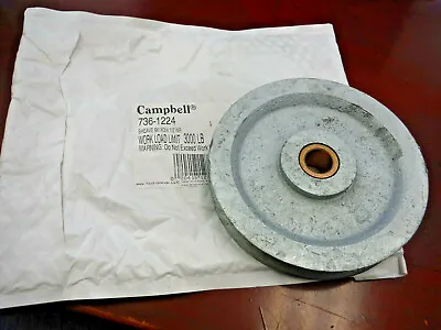 Campbell 6  Extra Heavy Iron Sheave For 1/2  Wire Rope 3000 Lbs ~Made In The USA • $49.95