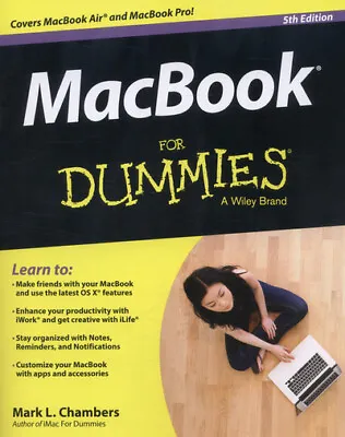 MacBook For Dummies By Mark L. Chambers (Paperback) Expertly Refurbished Product • $4.07