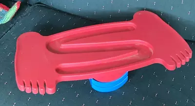 Kids Ultimate Balance Board Adjustable Height Red Feet Rocking Seesaw Motion Fun • $20