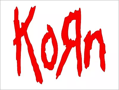 Korn Vinyl Decal KoЯn Nu Metal Band Car Window Laptop Guitar Sticker • $4.19