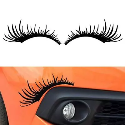 Car Door Window Decal Decoration Sticker 3D Charming Eyelashes Decor Accessories • $11.69