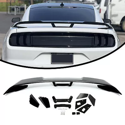 Gloss Black Painted Rear Trunk Spoiler Wing GT-Style For Ford Mustang 2 Dr 15-22 • $67.49