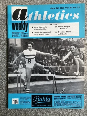 £6.99 • Buy ATHLETICS WEEKLY - 9 June 1973 -  Ruth Kennedy; Jenkins; Anne Gilson