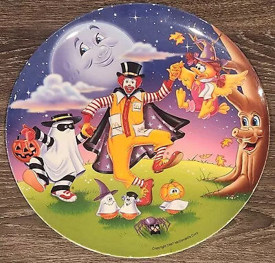 Vintage McDonalds 1997 Halloween Themed 9  Plate - Ronald Hamburglar • $4.99