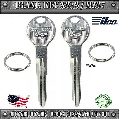 2 Ilco Uncut Replacement Keys For Mazda Vehicles - MZ27 / X222 - Free Shipping! • $7.01