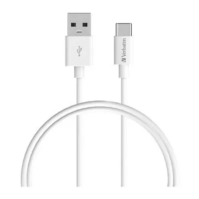 Verbatim 1m Charge & Sync USB-C Cable USB C To USB A Up To 3A / QC 2/3 - White • $25.06