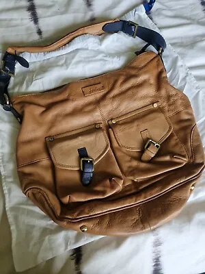 £10 • Buy Joules Leather Bag Tan