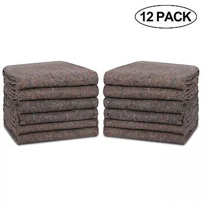 12 Moving Blankets 54 X 72  Heavy Duty Pro Economy Shipping Furniture Pads Quilt • $30.58