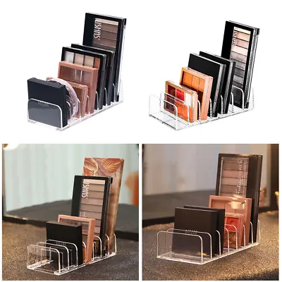 Eyeshadow Palette Makeup Organiser Clear Storage Tray Cosmetic Stand Holder UK • £6.45