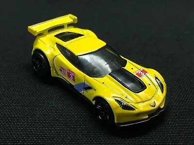 Hot Wheels Corvette C7-R (yellow) Collectable Scale 1:64 • $4.99