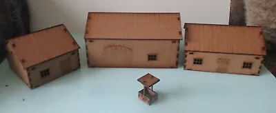 28mm Farm Bungalow Shed And Barn Laser Cut  Bolt Action Etc Scenery Buildings • £11