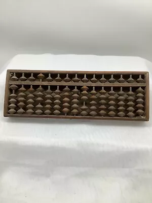 Japanese Abacus Soroban Vintage Sibusawa Eiichi Valuable Wooden Clothing Store • $46