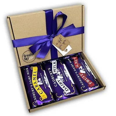 Cadbury Dairy Milk Caramel Wholenut Chocolate Bars Gift Box Easter Present • £12.99