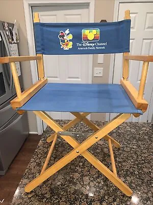 Vintage 1990’s Mickey Mouse The Disney Channel Directors Chair 18” Seat • £168.72