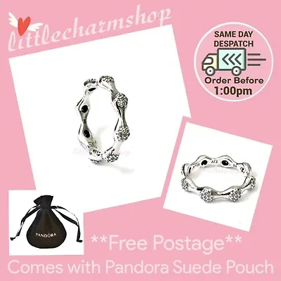 NEW Authentic PANDORA Pave Modern Lovepods Ring Size 54 - 197295CZ RETIRED • $62.90