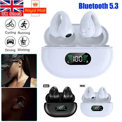 £16.45 • Buy Ear Bone Conduction Earring Type Sports Clip Ear Wireless Bluetooth Earphones.