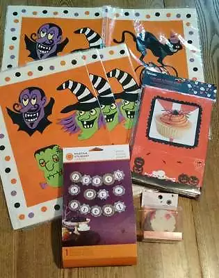 Halloween 4 Placemats Martha Stewart Cupcake Wraps & Garland Treat Boxes NEW • $12.99