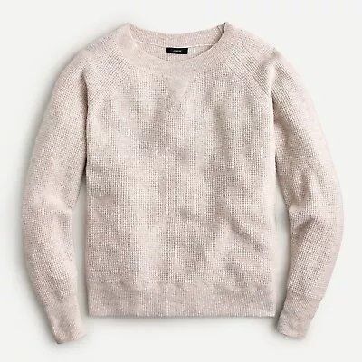 J. Crew Waffle Crewneck Sweater Supersoft Yarn Womens Small • $29.95