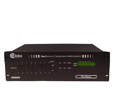 Celabs SW808HD High Definition Component Matrix Switch 8X8 Pro Grade Digital • $525