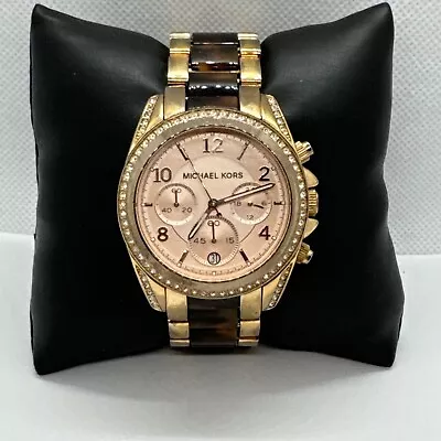 Michael Kors Blair MK5859 Women's Gold Stainless Steel Analog Dial Watch JNA396 • $59.99