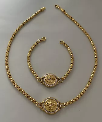 £9.99 • Buy Ladies Boho 3D Medusa Style Necklace & Bracelet SET Goddess Ancient Greek Unique