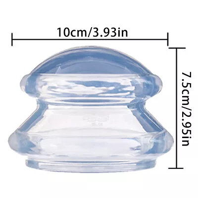 $15.18 • Buy Large Cups Cupping For Full Body Therapy Set Silicone Suction Vacuum Massage 2pc