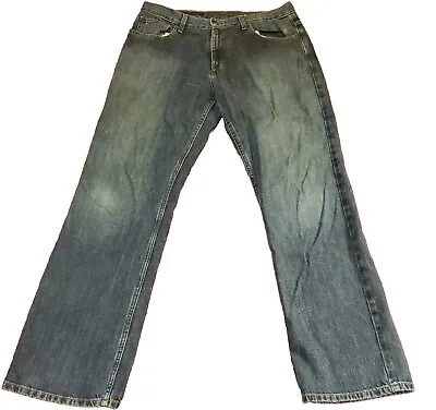 Tommy Hilfiger Mens Freedom Jeans Baggy Wide Leg 33x34 But Measures 33X32 • $24.99