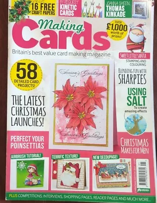 Making Cards  Magazine  CHRISTMAS ISSUE   2015    Pre-owned Excellent  • £4.95