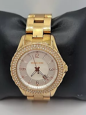 MICHAEL KORS MK5403 Women's Stainless Steel Analog White Dial Quartz Watch AM161 • $59.99