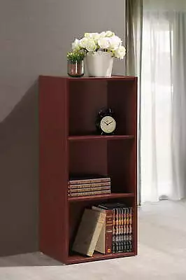 3-Shelf Bookcase In Mahogany Furniture Bookcases & Shelving • $32.16
