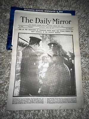 The Daily Mirror Newspaper Report DVD Not Included Reprint April 20th 1912 • £18.99