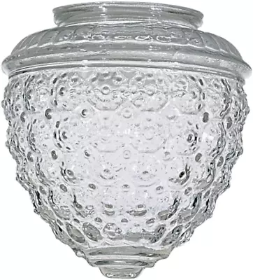 Clear Pineapple Glass Shade - 3-1/4-Inch Fitter Opening • $26.45