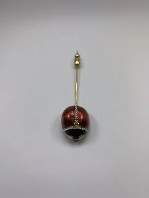 Metropolitan Museum Of Art Ladybug Stick Pin Sterling Silver Enamel Rhinestones • $20