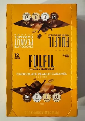 Fulfil Vitamin And Protein Bar Chocolate Peanut And Caramel Pack Of 12 • $18.83