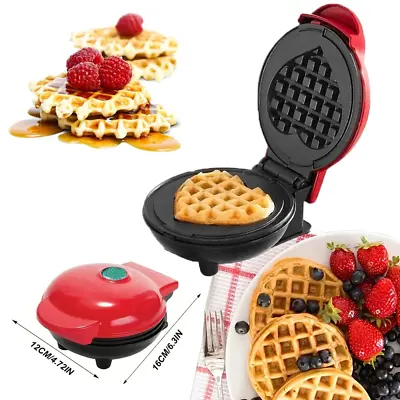 350W Mini Waffle Maker Electric Pancake Machine Non-Stick Breakfast Waffle Cake • £10.49