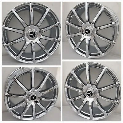 Original 20  Mercedes S65 S63 AMG Chrome Wheels Rims S550 Maybach CL63 $3485-obo • $3485