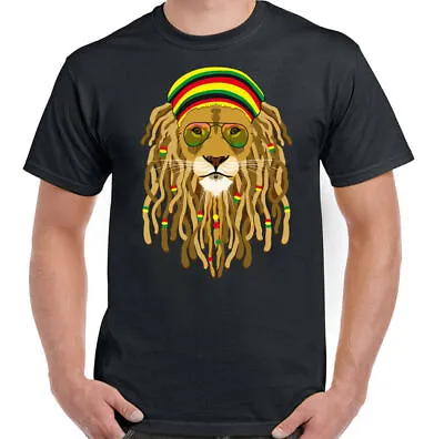 £10.99 • Buy Bob Marley T-Shirt Reggae Dreadlock Lion With Shades Mens Funny Rasta Jamaica 