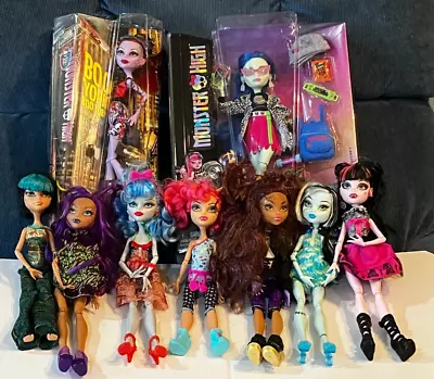 Mattel Monster High Ghoulia Yelps MIP Operetta Frightseers In Box 7 Loose Dolls • $51