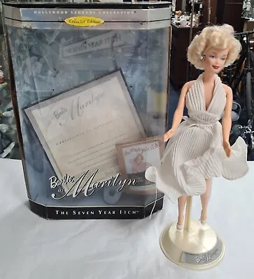 Collectors Edition Barbie Marilyn Monroe The 7 Year Itch Doll Boxed • £59