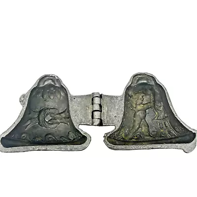 E & Co Mold Antique Pewter Ice Cream Butter Chocolate 1019 Bell Cupid Arrow Bow • $24.57