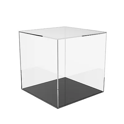 Acrylic Cube Display Stand Square 6 Sided Box Perspex Tray Retail Shop Holder • £185.52