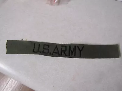 Military Patch Sew On Name Tape Tag Od Green Bdu Uniform Us Army But German Made • $2.29